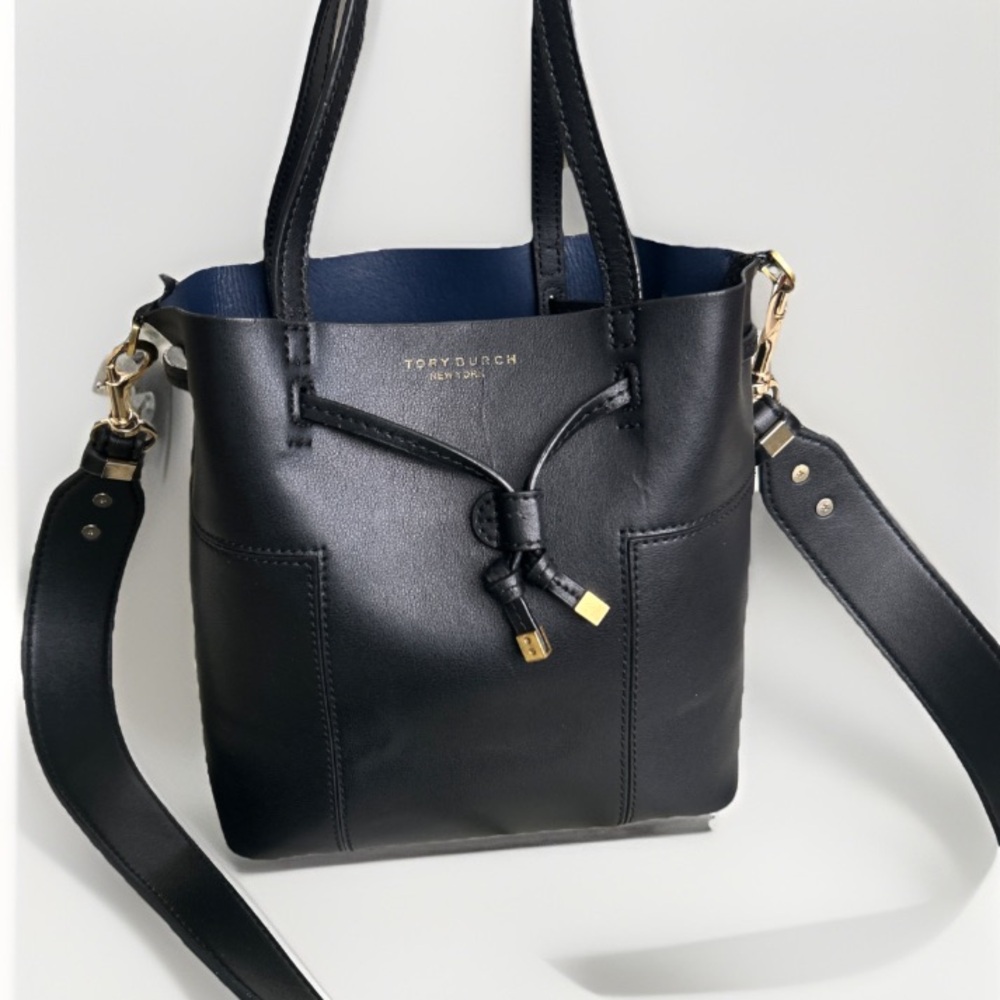 Tory Burch Black Leather Shoulder Bag